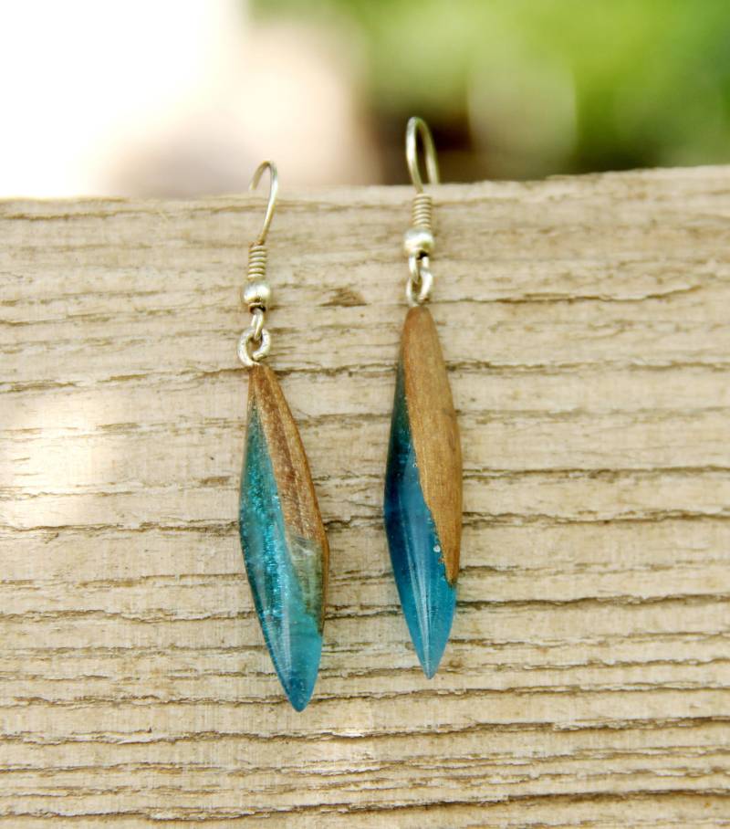 Geschenk|Für|Freundin Rustikalen Schmuck Harz Holz Ohrring Boho Holzschmuck Ohrschmuck Geschenk|Für|Freundin Rustikalen Schmuck Harz Holz Ohrring Boho Holzschmuck Ohrschmuck von Cleopatravintage