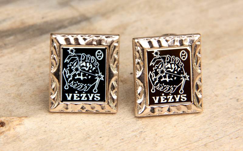 Krebs Schmuck Sternzeichen Manschettenknöpfe Astrologie Manschettenknopf Horoskop von Cleopatravintage