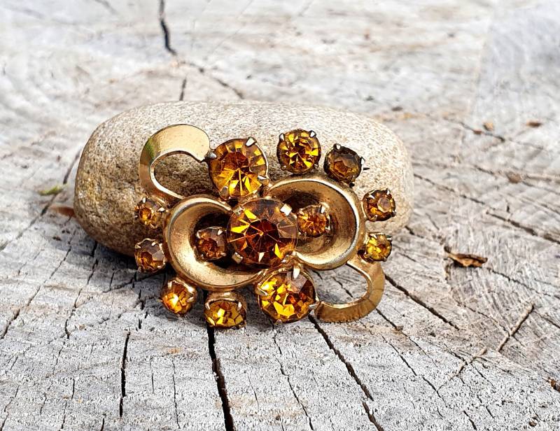 Schwester Geschenk Blume Brosche Frauen Schmuck Strass Retro Alter Schwester Geschenk Blume Brosche Frauen Schmuck Strass Retro Alter von Cleopatravintage
