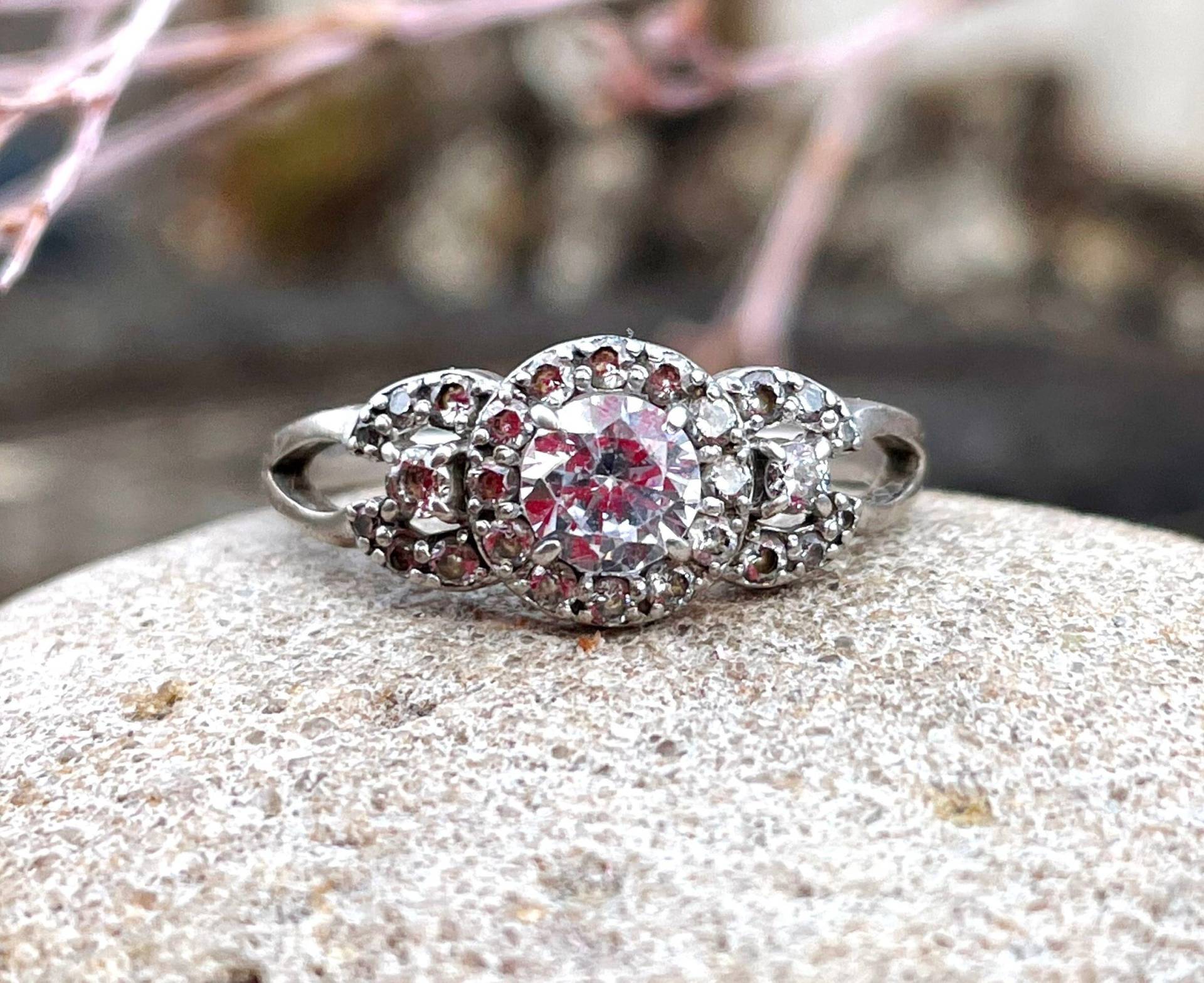 Silber Ring Vintage 925 Sterling Schmuck Retro Viktorian Freundin Geschenk Statement Frauen von Cleopatravintage