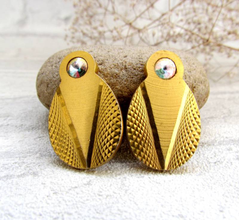 Trauzeugen Geschenk Herren Schmuck Vintage Manschettenknöpfe Gold 80Er Jahre Für Ihn Zubehör Bräutigam von Cleopatravintage