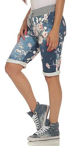 CLEOSTYLE Kurze Damen Sweat Bermuda, leichte Shorts für den Sommer, kurzer Jogger für Freizeit und Strand 30 (36-40, Modell 1) von Cleostyle Collection