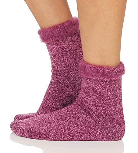 Cleostyle Collection Thermo Herren Damen Socken, extra warme Winterstrümpfe -25°C / 23 (35-38, Violett) von Cleostyle Collection