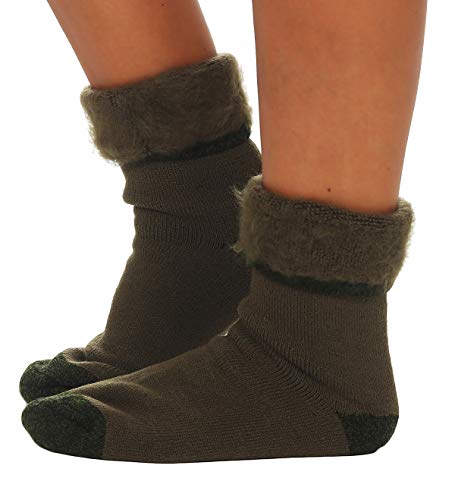 Cleostyle Collection Thermo Herren Damen Socken, extra warme Winterstrümpfe -25°C / 23 (39-42, Grün/Tarn) von Cleostyle Collection