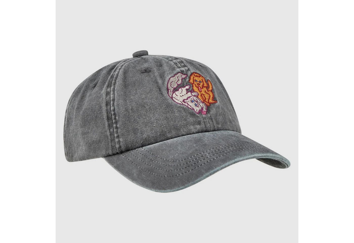 Cleptomanicx Baseball Cap Cleptomanicx One Size Cap Cat & Dog (Basecap, Basecap, Dad Cap, Kappe) von Cleptomanicx