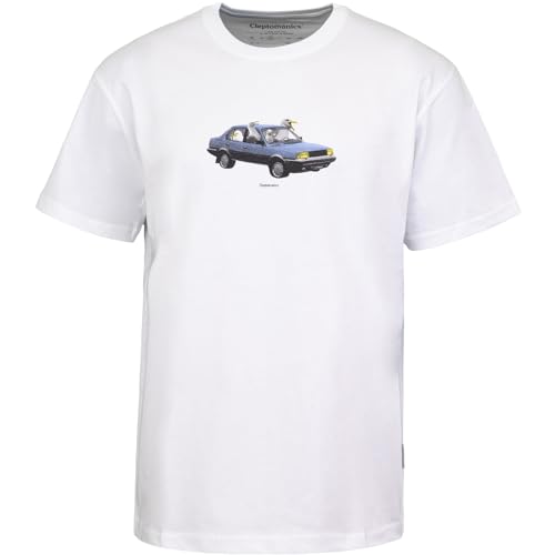 Cleptomanicx Carsharing T-Shirt Herren (White, L) von Cleptomanicx