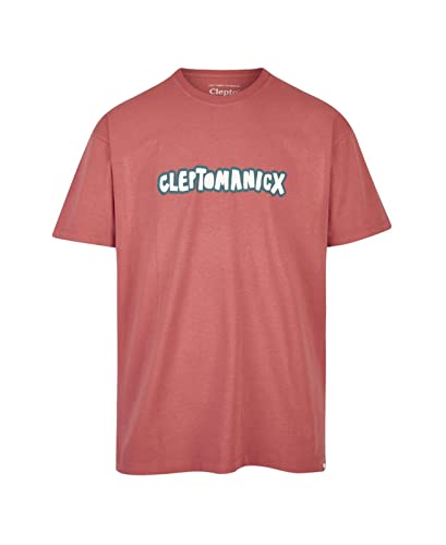 Cleptomanicx Clepto Oldschool T-Shirt Herren Faded Rose M von Cleptomanicx