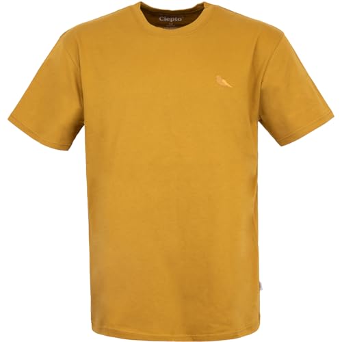 Cleptomanicx Embro Gull T-Shirt Herren (Mono golden Brown, M) von Cleptomanicx