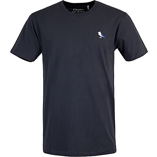 Cleptomanicx Embro Gull T-Shirt Herren (XL, Blue Graphite) von Cleptomanicx