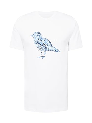 Cleptomanicx Herren Shirt Jack Gullock weiß/blau M von Cleptomanicx