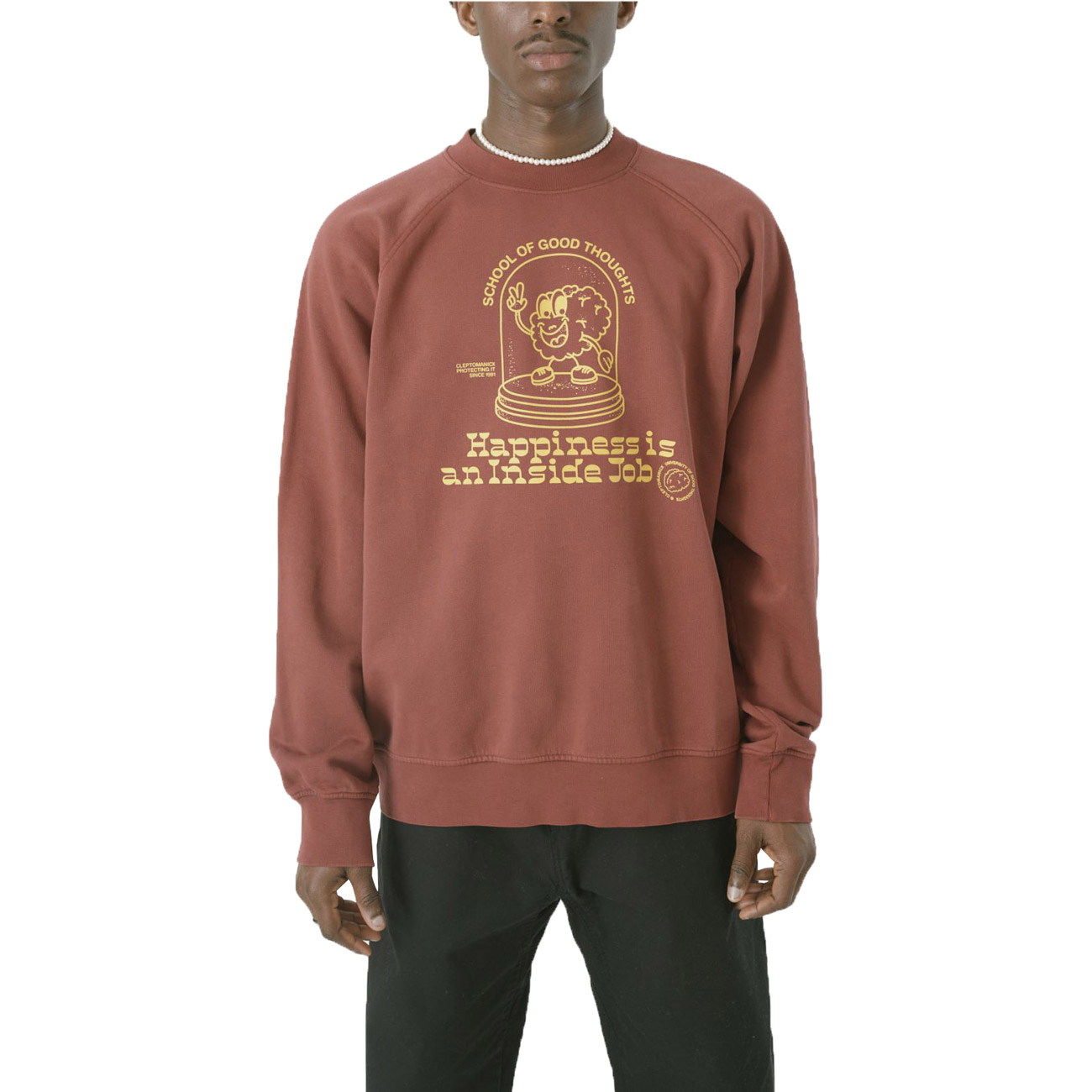 Cleptomanicx Herren Sweatshirt Happiness von Cleptomanicx