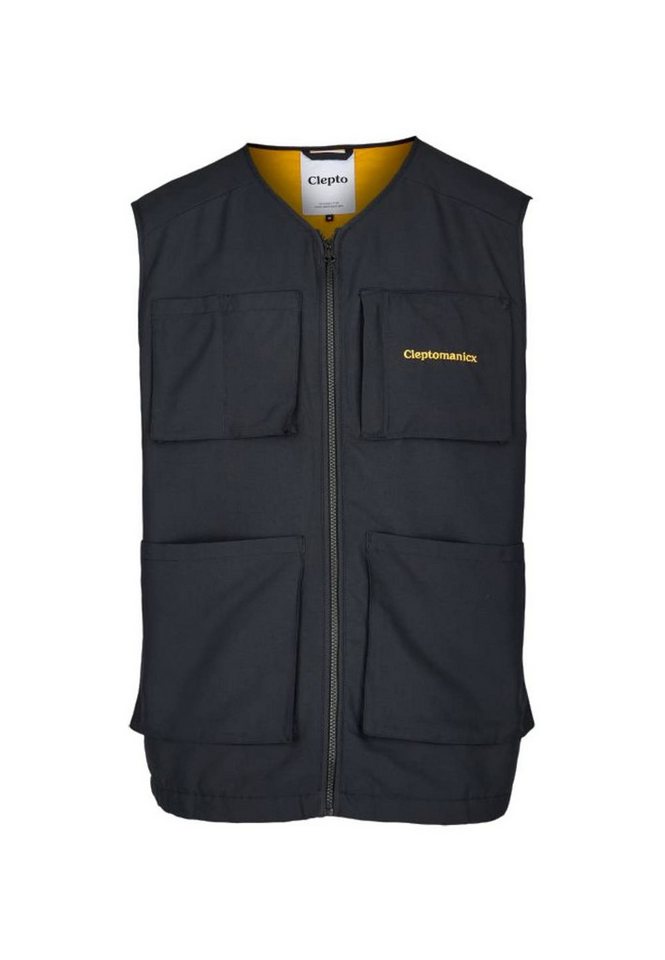 Cleptomanicx Kurzweste Weste Cleptomanicx Square Vest von Cleptomanicx
