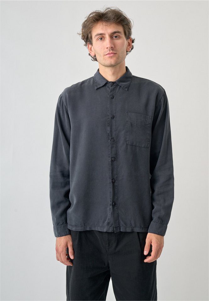 Cleptomanicx Langarmhemd Easy mit praktischer Fronttasche von Cleptomanicx