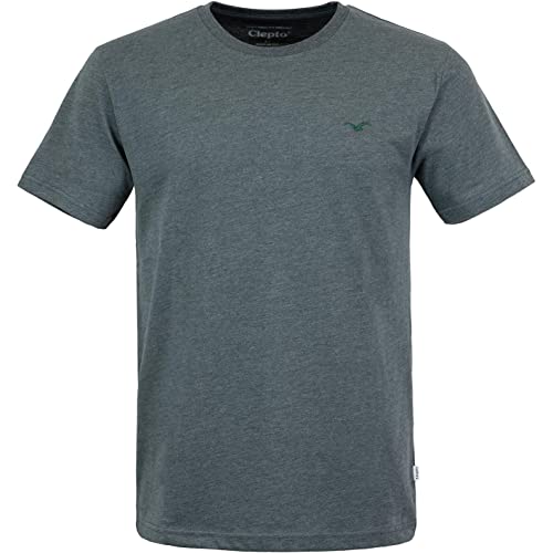 Cleptomanicx Ligull Regular T-Shirt Herren (L, Scarab Green) von Cleptomanicx