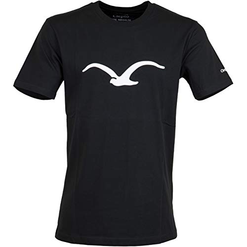 Cleptomanicx Möwe T-Shirt Herren (L, Black/White) von Cleptomanicx