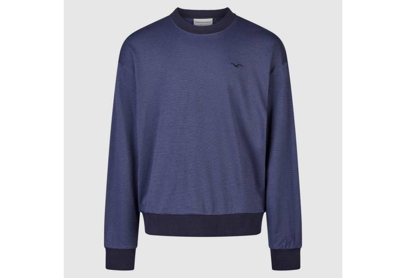 Cleptomanicx Rundhalspullover Cleptomanicx Boxy Crewneck Ligull Mini Stripe (Pullover, Crewneck, Pullover) von Cleptomanicx