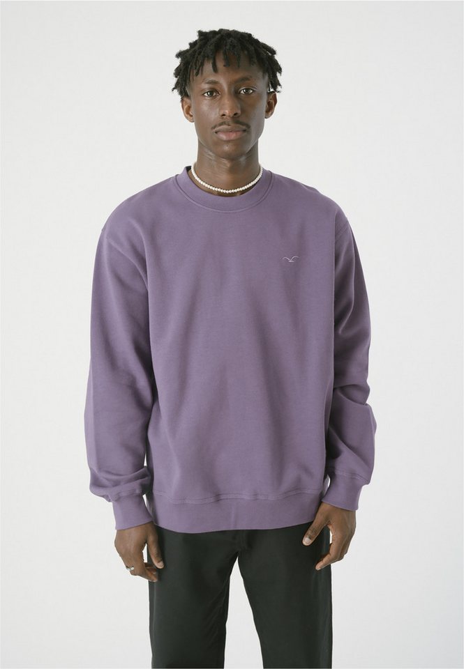 Cleptomanicx Sweatshirt Ligull Boxy mit kleiner Möwenstickerei von Cleptomanicx