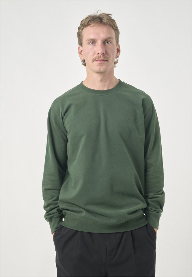 Cleptomanicx Sweatshirt Ligull mit kleiner Möwen-Stickerei von Cleptomanicx