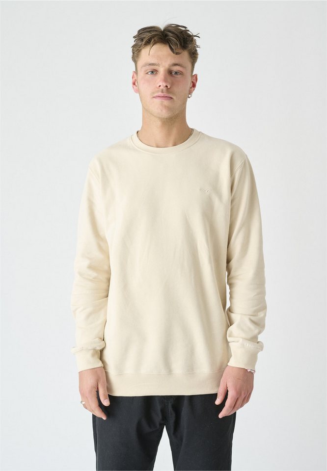 Cleptomanicx Sweatshirt Ligull mit kleiner Möwen-Stickerei von Cleptomanicx