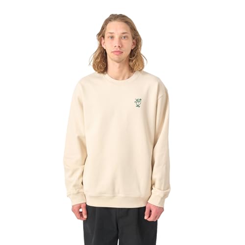 Cleptomanicx Sweatshirt Sketch Gull (raw undyed) M von Cleptomanicx