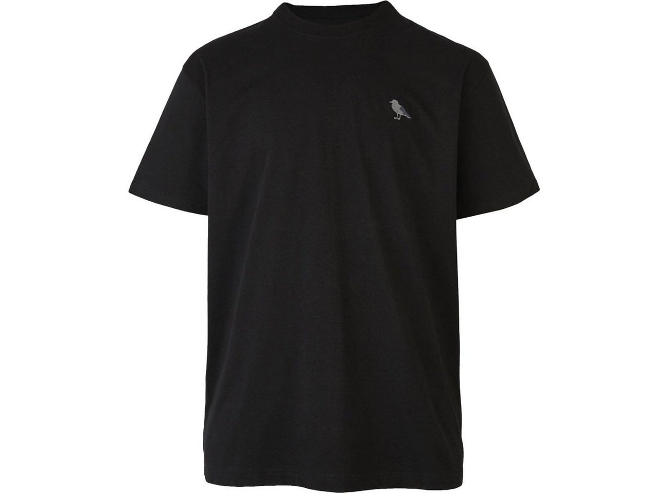 Cleptomanicx T-Shirt Embroidery Gull Mono von Cleptomanicx