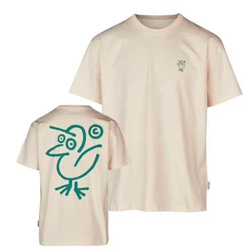 Cleptomanicx T-Shirt Sketch Gull (raw undyed) L von Cleptomanicx