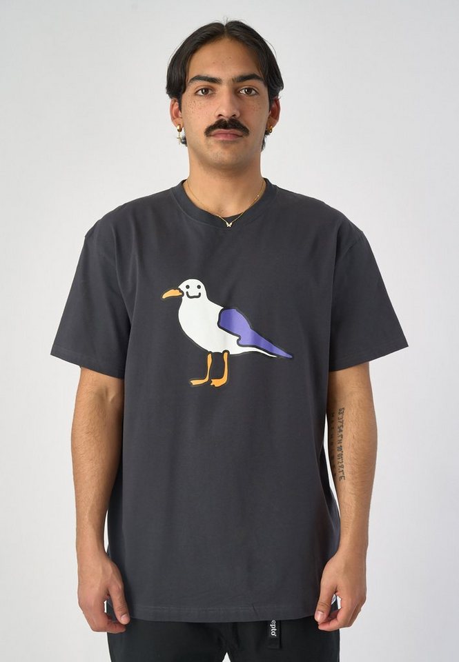 Cleptomanicx T-Shirt Smile Gull mit humorvollem Motiv von Cleptomanicx