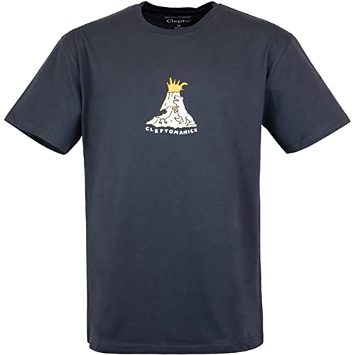 Cleptomanicx Vulcan Gull T-Shirt Herren (Blue Graphite, M) von Cleptomanicx