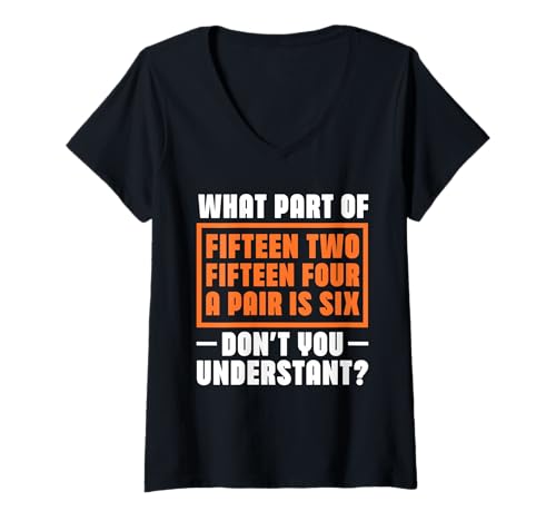 Damen Lustiges Dart-Punkte-Design T-Shirt mit V-Ausschnitt Damen Lustiges Dart-Punkte-Design T-Shirt mit V-Ausschnitt von Clever Dartboard Designs