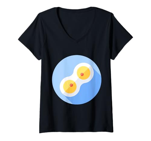 Damen Mitose Zellteilung Mikrobiologie Zellbiologie T-Shirt mit V-Ausschnitt Damen Mitose Zellteilung Mikrobiologie Zellbiologie T-Shirt mit V-Ausschnitt von Clever Witty Mitosis Designs