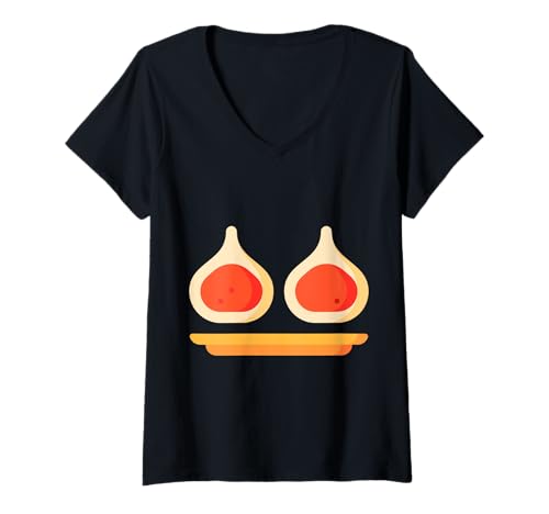 Damen Wirklich wie Modak Sweet Dumpling Lord Ganesh T-Shirt mit V-Ausschnitt Damen Wirklich wie Modak Sweet Dumpling Lord Ganesh T-Shirt mit V-Ausschnitt von Clever Witty Modak Designs