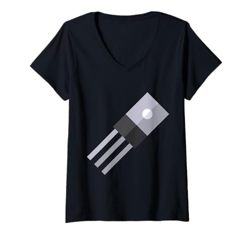 Damen Mosfet Metalloxid-Halbleiter-Feldeffekttransistor T-Shirt mit V-Ausschnitt Damen Mosfet Metalloxid-Halbleiter-Feldeffekttransistor T-Shirt mit V-Ausschnitt von Clever Witty Mosfet Designs