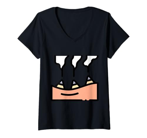 Damen Wirklich wie Moxibustions-Akupunktur T-Shirt mit V-Ausschnitt Damen Wirklich wie Moxibustions-Akupunktur T-Shirt mit V-Ausschnitt von Clever Witty Moxibustion Designs