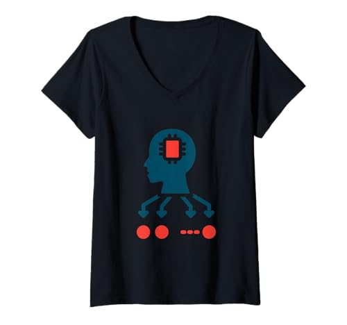 Damen Naives Bayes - Bayes-Theorem T-Shirt mit V-Ausschnitt Damen Naives Bayes - Bayes-Theorem T-Shirt mit V-Ausschnitt von Clever Witty Naive Bayes Designs
