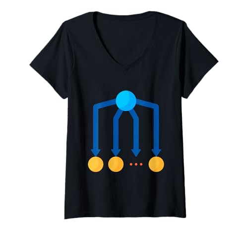Damen Naives Bayes - Bayes-Theorem T-Shirt mit V-Ausschnitt Damen Naives Bayes - Bayes-Theorem T-Shirt mit V-Ausschnitt von Clever Witty Naive Bayes Designs