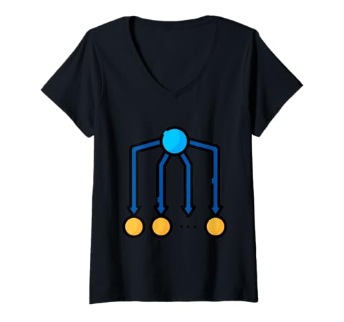 Damen Naives Bayes - Bayes-Theorem T-Shirt mit V-Ausschnitt Damen Naives Bayes - Bayes-Theorem T-Shirt mit V-Ausschnitt von Clever Witty Naive Bayes Designs