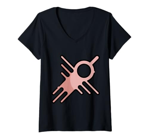 Damen Nazca Lines Peru Geoglyphen Retro T-Shirt mit V-Ausschnitt Damen Nazca Lines Peru Geoglyphen Retro T-Shirt mit V-Ausschnitt von Clever Witty Navratri Designs