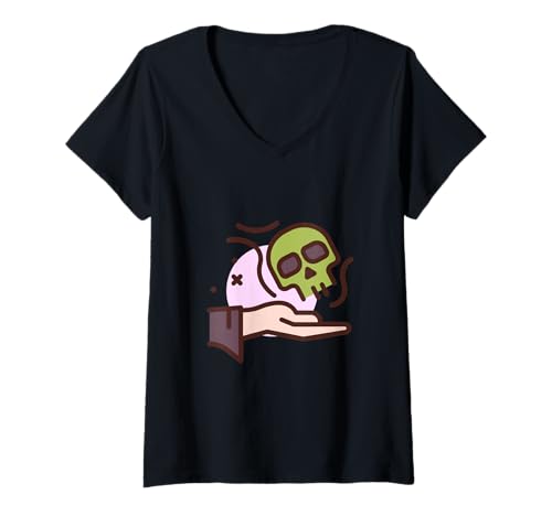 Damen Necromancy Necromancer Ich finde Freunde T-Shirt mit V-Ausschnitt Damen Necromancy Necromancer Ich finde Freunde T-Shirt mit V-Ausschnitt von Clever Witty Necromancer Designs