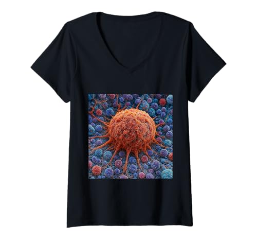 Damen Fragen Sie nach Meinem Neoplasma - Neoplasia Survivor T-Shirt mit V-Ausschnitt Damen Fragen Sie nach Meinem Neoplasma - Neoplasia Survivor T-Shirt mit V-Ausschnitt von Clever Witty Neoplasm Designs