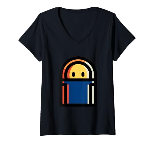 Damen Starke Muslimah Niqab Muslimische Frau Islamisch T-Shirt mit V-Ausschnitt Damen Starke Muslimah Niqab Muslimische Frau Islamisch T-Shirt mit V-Ausschnitt von Clever Witty Niqab Designs