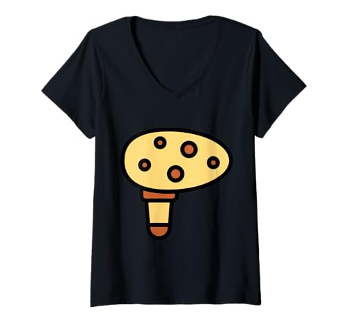 Damen Really Like Ocarina Musical Potato Flöte T-Shirt mit V-Ausschnitt Damen Really Like Ocarina Musical Potato Flöte T-Shirt mit V-Ausschnitt von Clever Witty Ocarina Designs