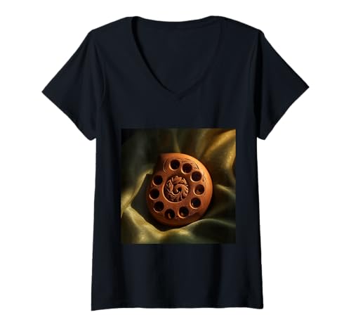 Damen Really Like Ocarina Musical Potato Flöte T-Shirt mit V-Ausschnitt Damen Really Like Ocarina Musical Potato Flöte T-Shirt mit V-Ausschnitt von Clever Witty Ocarina Designs
