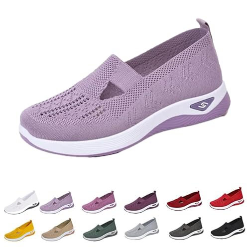 Annelie Sommerschuhe Damen, Rutschfeste, Bequeme Und Leichte Orthopädische Mesh-Sneaker Mit Breiter Zehenpartie Mehr Balance (Light Purple, Erwachsene, Damen, 39, Numerisch, EU Schuhgrößensystem, M) Annelie Sommerschuhe Damen, Rutschfeste, Bequeme Und Leichte Orthopädische Mesh-Sneaker Mit Breiter Zehenpartie Mehr Balance (Light Purple, Erwachsene, Damen, 39, Numerisch, EU Schuhgrößensystem, M) von Clgorm