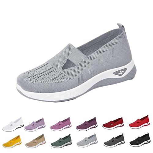 Clgorm Annelie Sommerschuhe Damen, Rutschfeste, Bequeme Und Leichte Orthopädische Mesh-Sneaker Mit Breiter Zehenpartie Mehr Balance (Grey, Erwachsene, Damen, 40, Numerisch, EU Schuhgrößensystem, M) Clgorm Annelie Sommerschuhe Damen, Rutschfeste, Bequeme Und Leichte Orthopädische Mesh-Sneaker Mit Breiter Zehenpartie Mehr Balance (Grey, Erwachsene, Damen, 40, Numerisch, EU Schuhgrößensystem, M) von Clgorm