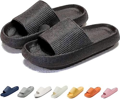 Clgorm Orthoslipper Original Damen Herren, Orthoslipper Original Badeschuhe, Schlappen Wolken Damen Original (Black, Erwachsene, Damen, 36, Numerisch (von/bis), EU Schuhgrößensystem, 37, M) von Clgorm