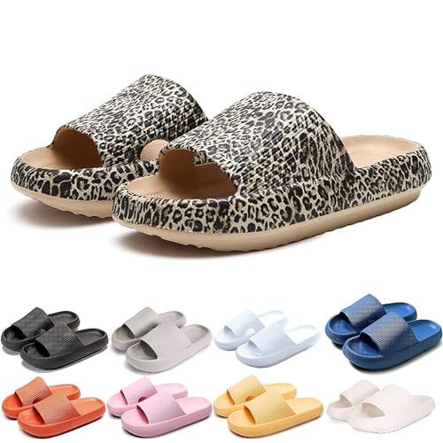 Clgorm Orthoslipper Original Damen Herren, Orthoslipper Original Badeschuhe, Schlappen Wolken Damen Original (Leopard, Erwachsene, Damen, 38, Numerisch (von/bis), EU Schuhgrößensystem, 39, M) von Clgorm