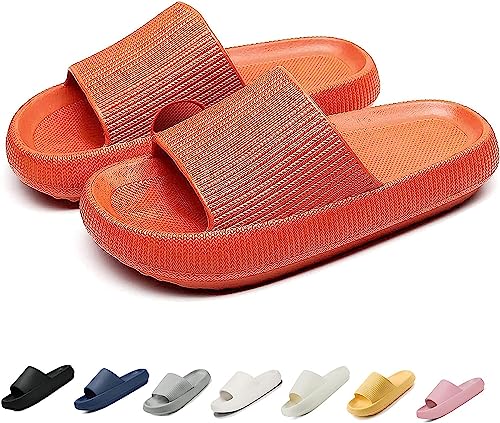 Clgorm Orthoslipper Original Damen Herren, Orthoslipper Original Badeschuhe, Schlappen Wolken Damen Original (Orange, Erwachsene, Damen, 38, Numerisch (von/bis), EU Schuhgrößensystem, 39, M) von Clgorm