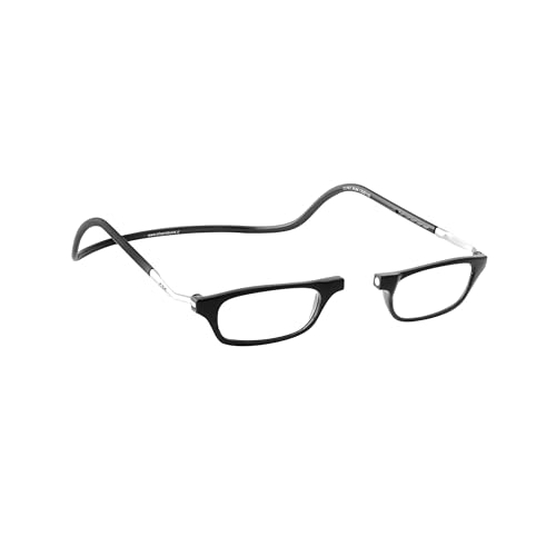 CliC Eyewear - Herren Lesebrille XL - Magnetische Lesebrille - Polyamid TR90 - Flexible Single Vision (3.0, schwarz) von CliC Eyewear