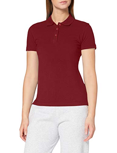 CliQue Damen Regular Fit Poloshirt,Rot (Burgunderrot), 44 EU (Herstellergröße:XX-Large) von Clique