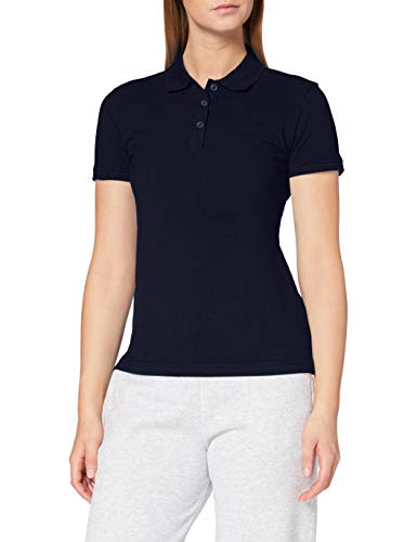 CliQue Damen Regular Fit Poloshirt,Blau (dunkles Marineblau), 40 EU (Herstellergröße:Large) von Clique